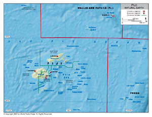 Fiji Earth Map